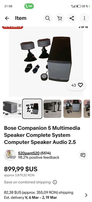 Sistem audio bose companion 5