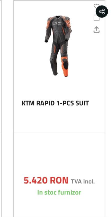 Combinezon moto KTM Rapid 1 piece costum