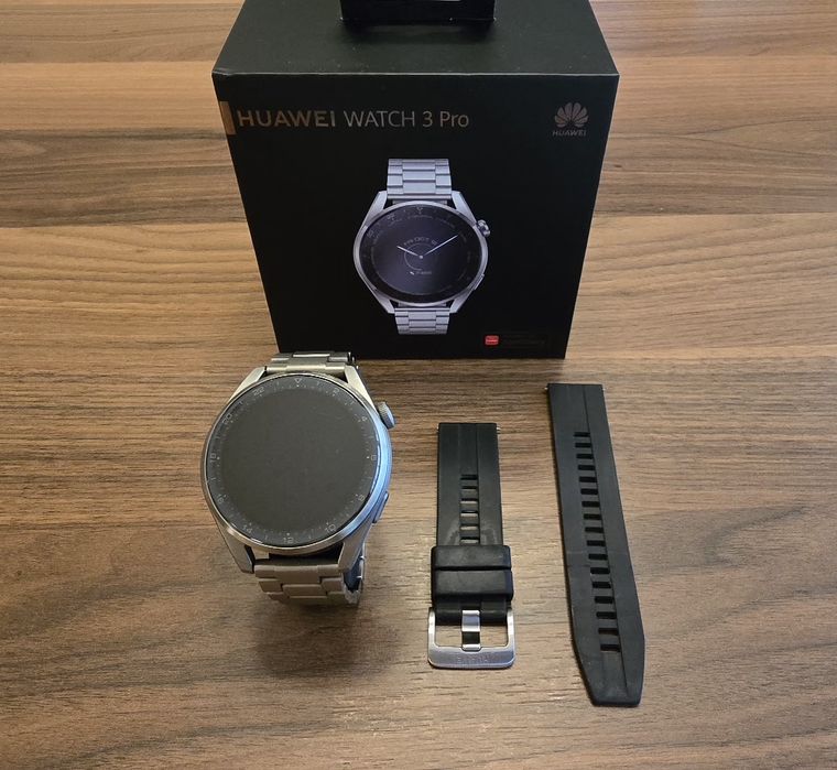 Huawei Watch 3 Pro Titanium – smartwatch premium, eSim, stare foarte b