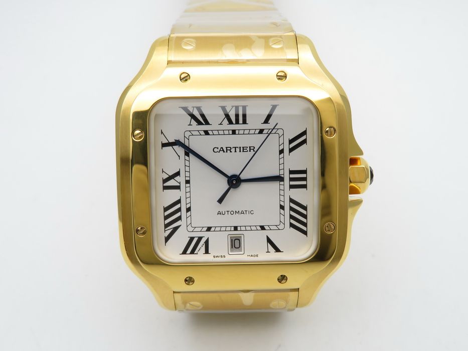 Cartier Santos de Cartier 40mm Two-Tone жълто злато - автоматичен - QC снимки