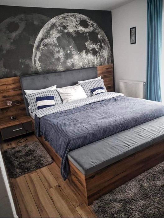 Set Dormitor Premium King Size(180x200) +Noptiere Smart(Prize& Led)