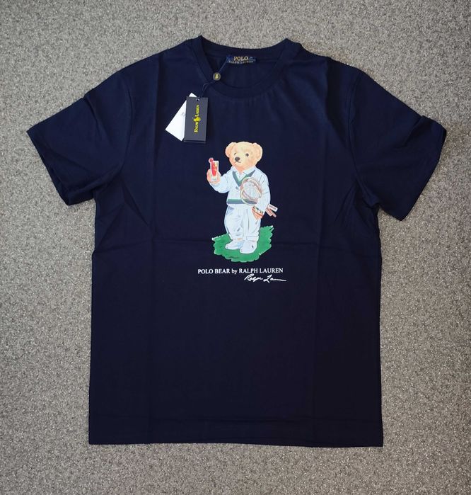 Нова мъжка тениска Ralph Lauren Polo bear фланелка мече лято памук