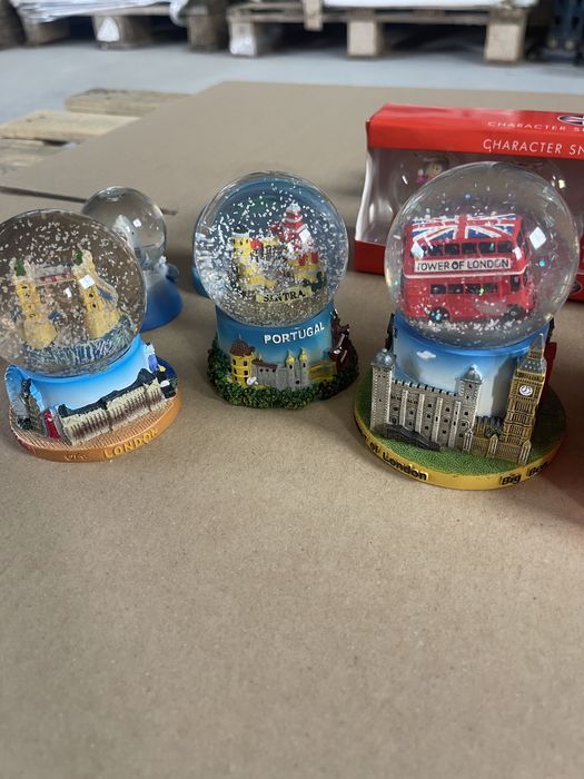 Снежни стъклени Коледни топки украшения декорация