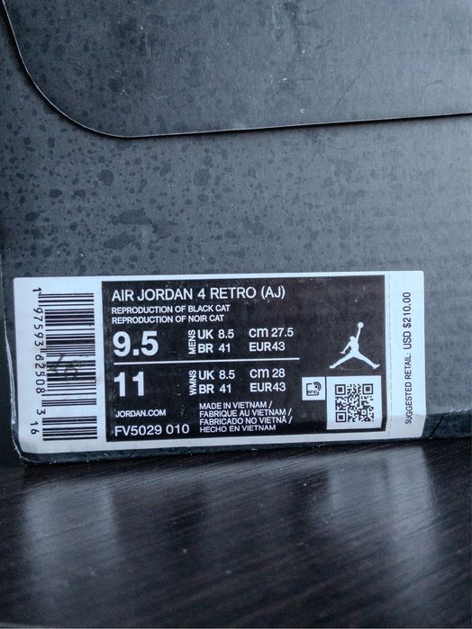 Jordan 4 Black Cat 2025