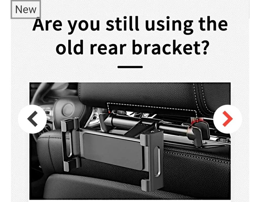 Стойка за задна седалка на кола за телефон и таблет