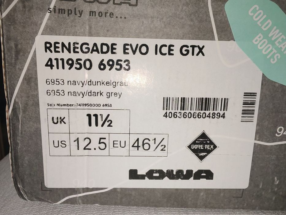 Чудни мъжки зимни боти LOWA RENEGADE EVO ICE GTX №46 1/2
