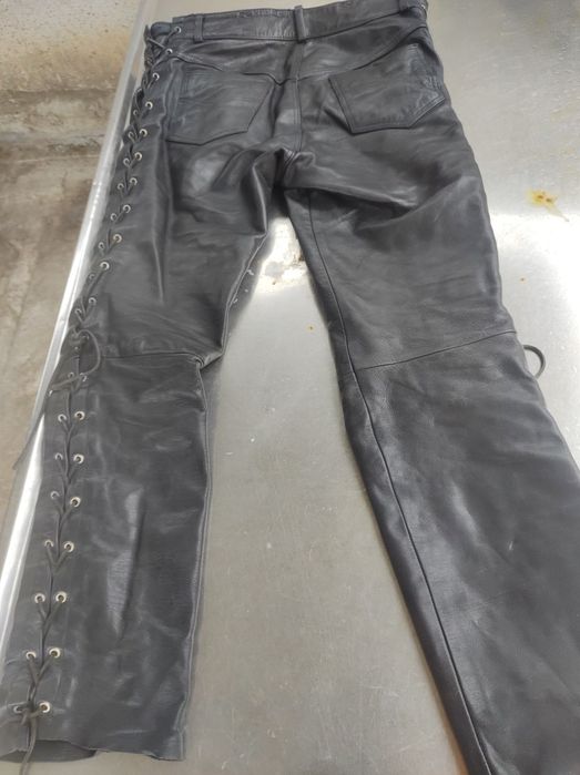 Рокерски панталон от естествена кожа