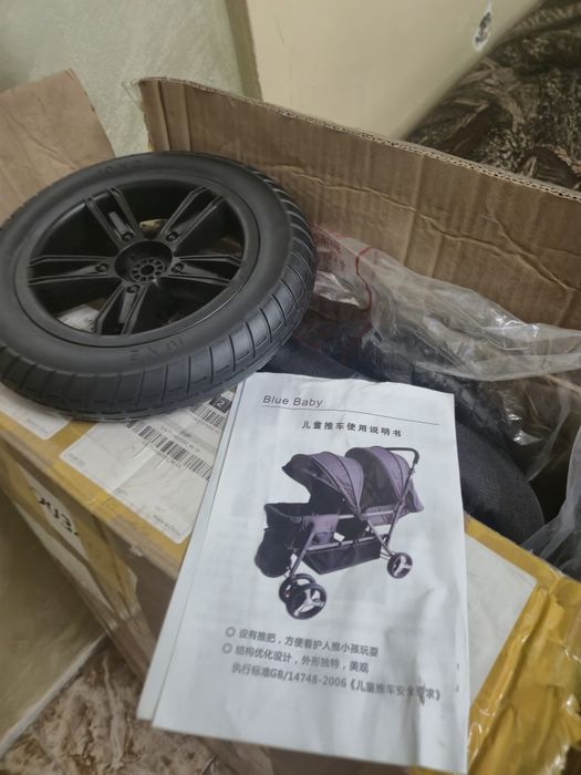 ПРОМОЦИЯ!Лека и маневрена ,Двойна Бебешка количка за близнаци ,