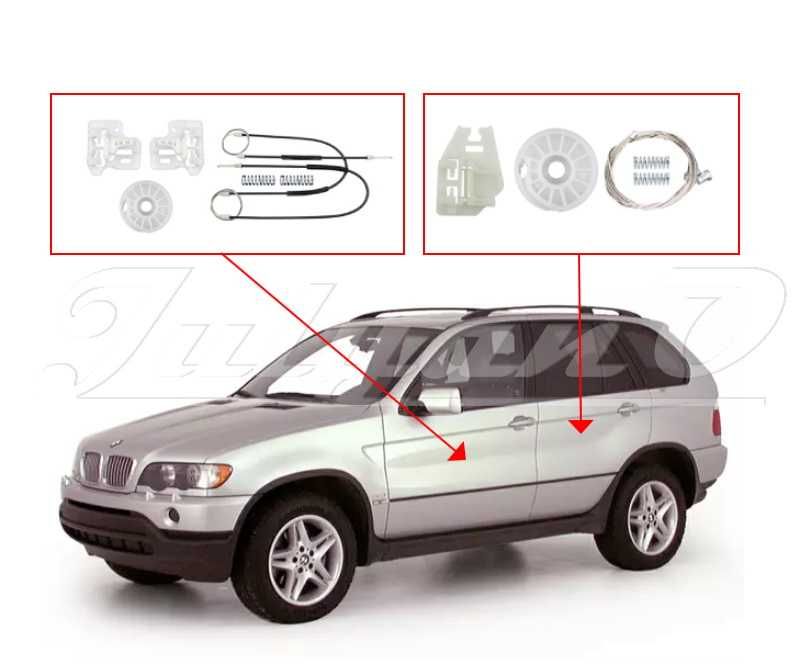 Ремонтен комплект за ел. машинка за стъкло за BMW X5 E53