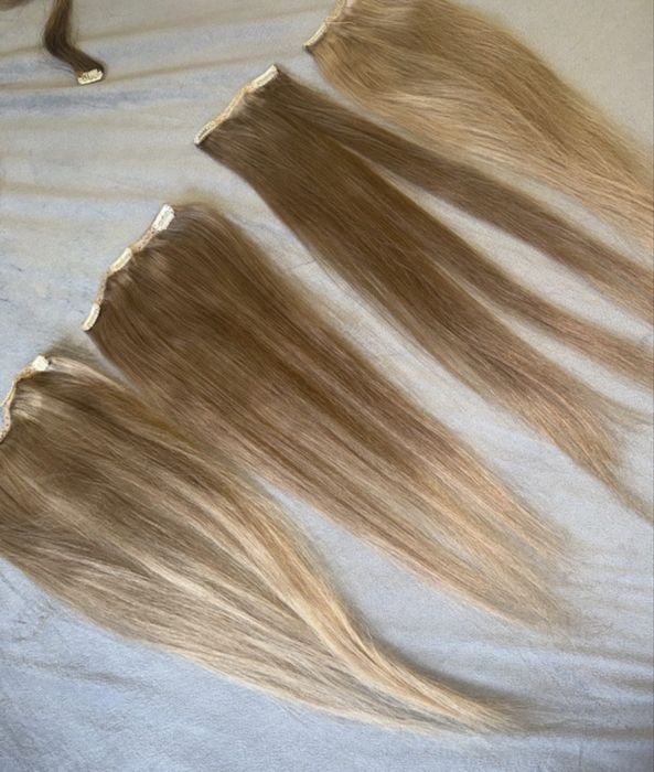 Extensii de par natural clip on , russian hair