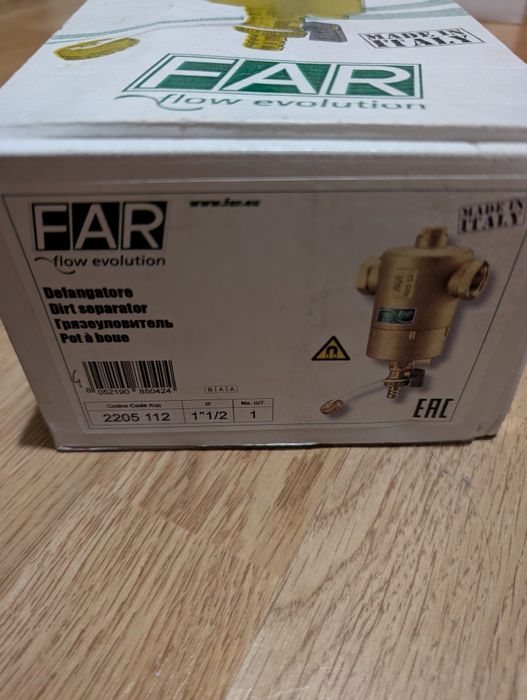 Separator de nămol și impurități FAR 1"1/2 (model 2205 112) – NOU, la cutie
