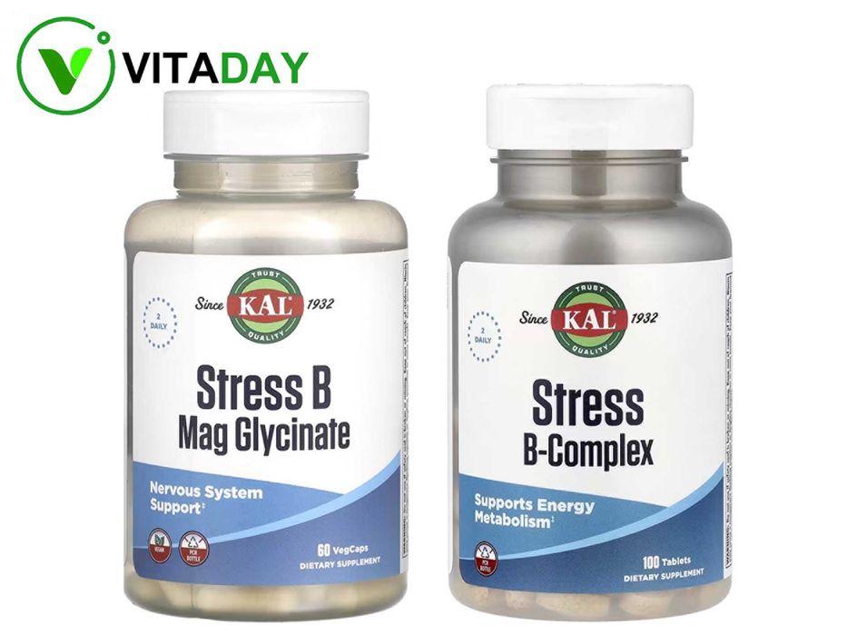 KAL Stress B Mag Glycinate Глицинат магния стресса B Stress B-Complex