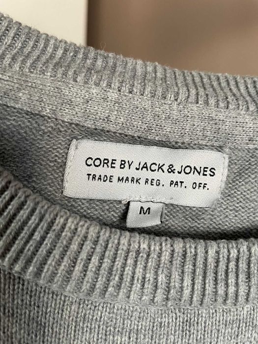 Core by Jack & Jones Сив мъжки пуловер, M размер