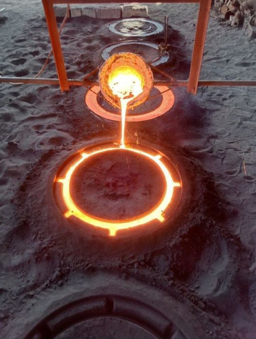 Chugunniy lyuk quduq lyuk kolodets chugun qopqoq