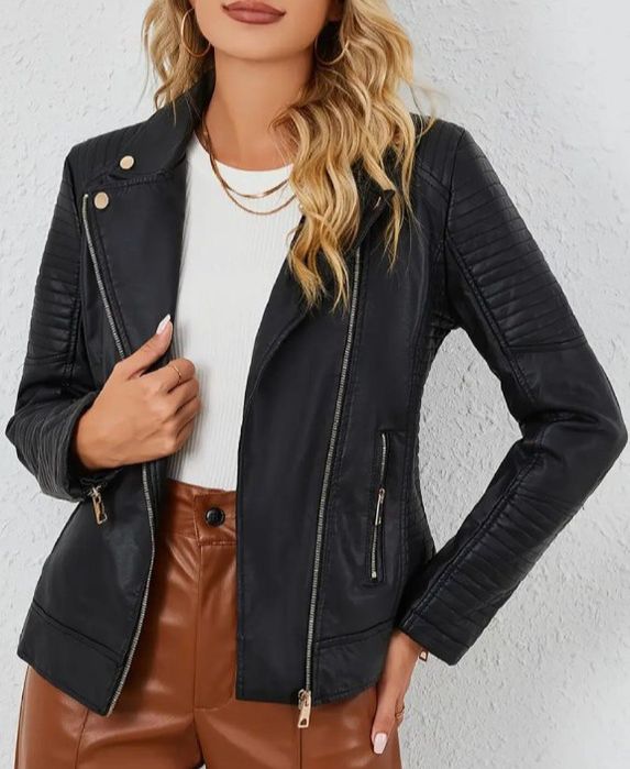 Продам новую женскую кожа зам куртку