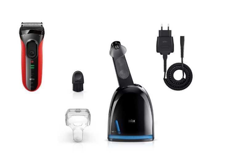 Aparat de ras Braun 3050CC, Acumulator, Lavabil, SensoFoil, Statie