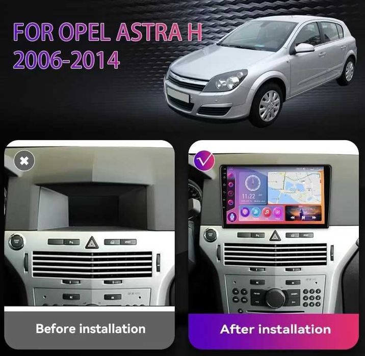 Мултимедия за OPEL ASTRA H Android навигация двоен дин Астра H Carplay
