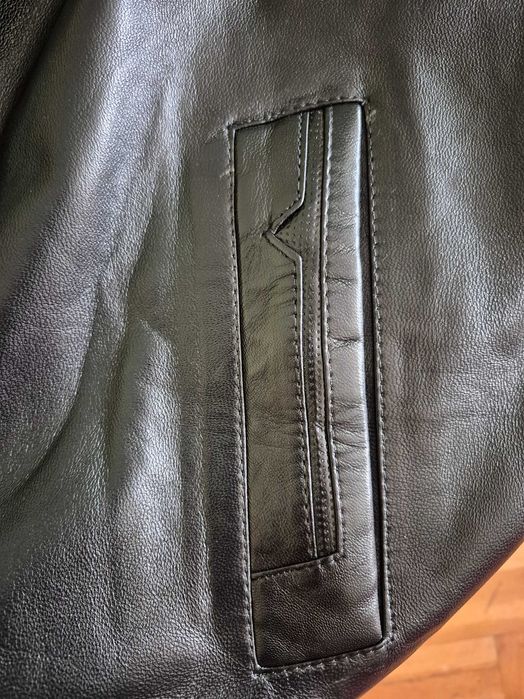 Мъжко кожено яке от агнешка кожа - 4 XL