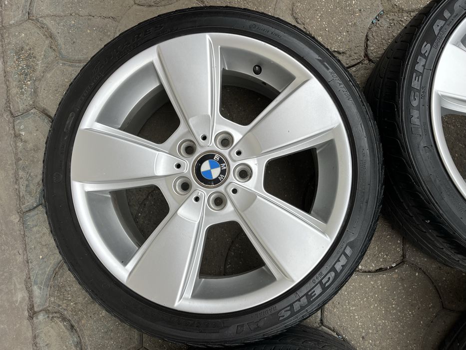 Jante aliaj 5x120mm, anvelope vara 225/40 R18, BMW E46 E90 E91 E81 E87