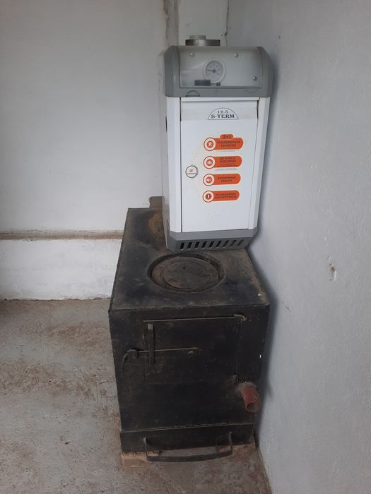 Котёл 2в1. Газ, көмірмен жанады.