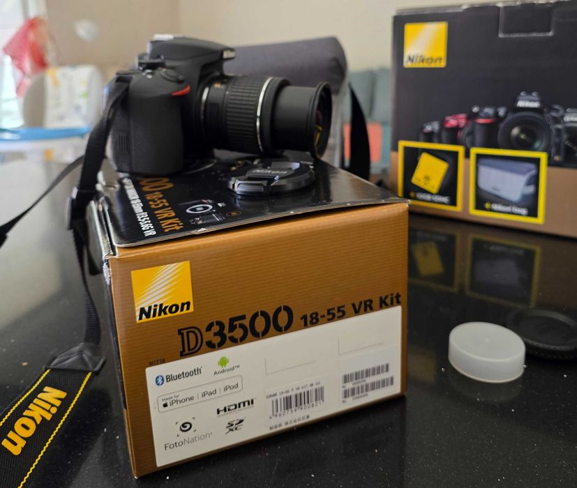 фотоапарат Nikon D3500 + обектив Nikon AF-P 18-55mm VR