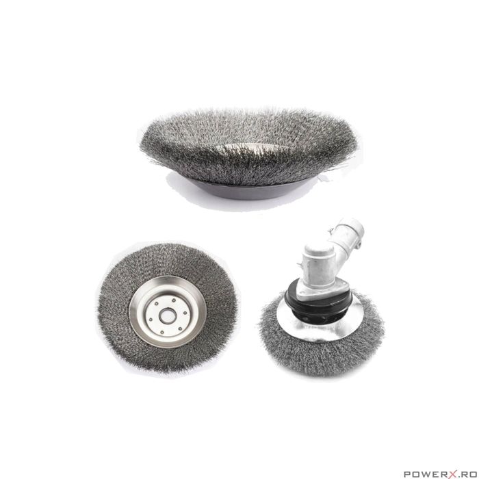 Perie sarma pentru motocoasa, 25.4-200 mm, Silver