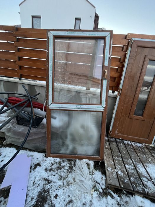 Geamuri termopane Salamander, 76 mm, culoare stejar auriu