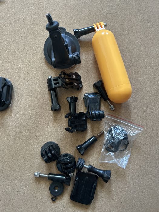Charger dublu cu 2 baterii GoPro cu 2x acumulatori, 2x cover, 2x lens