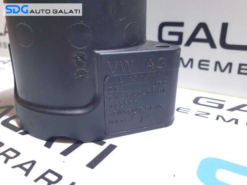 Tubulatura Conducta Teava Admisie Aer Turbo Turbina Turbosuflanta Volkswagen Tiguan 2.0 TDI CFGB 2008 - 2011 Cod 03L131111J [D0156]