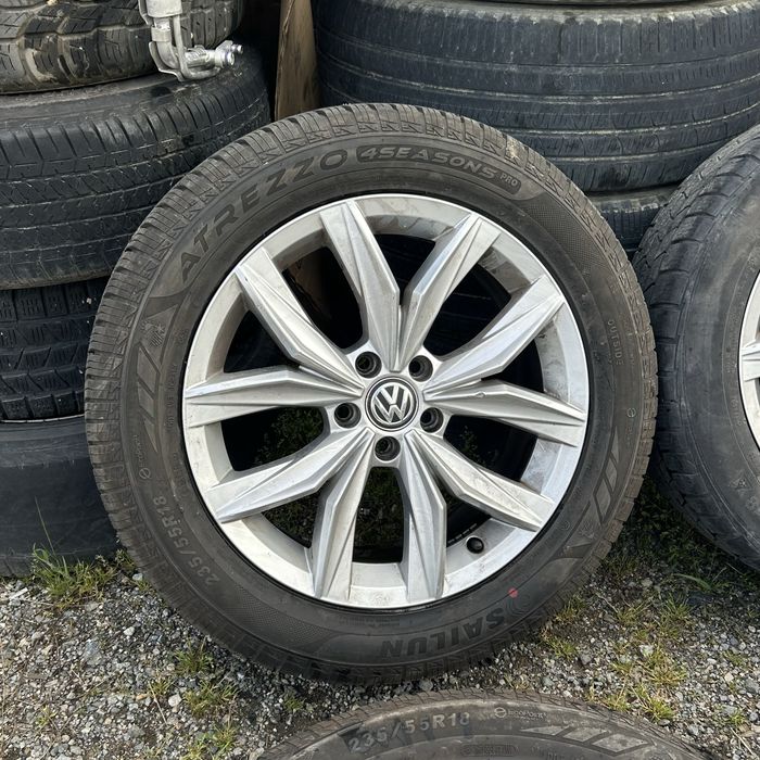 235/55/18  5х112 Vw Гуми с джанти