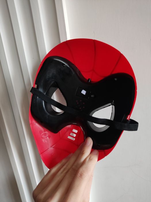 Горящая супер маска Человека паука,spider man