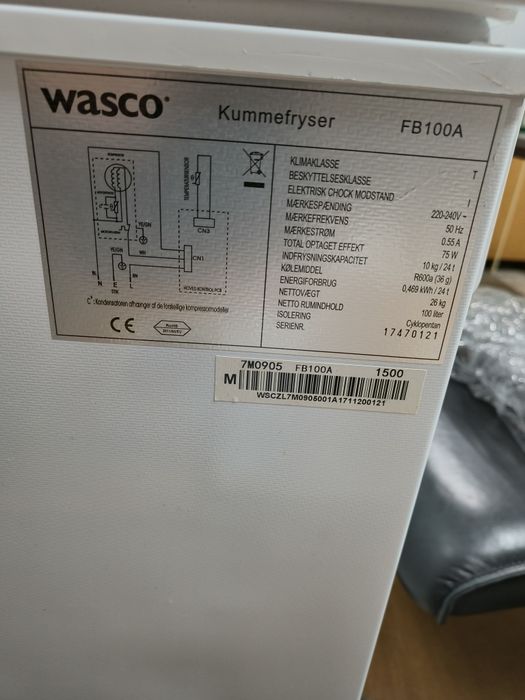 Фризер ракла 100 l Wasco