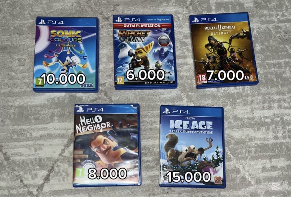 Игры на playstation 4.