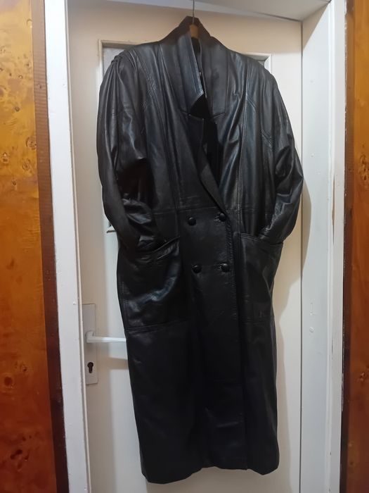 Дамско дълго яке от естествена кожа