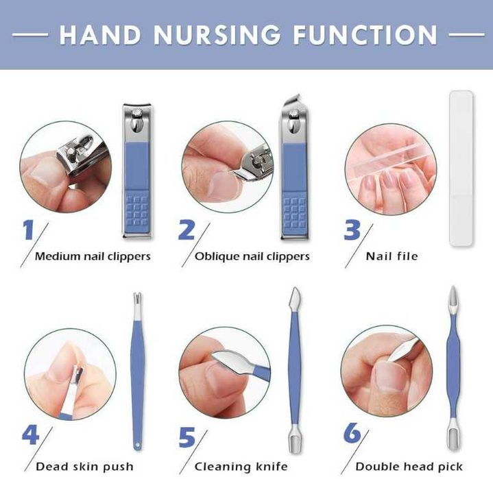 Комплект за маникюр и педикюр – 16 части, нокторезачки, грижа за нокти