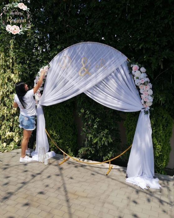 Aranjamente florale nuntă/botez/decor săli evenimente/panou foto