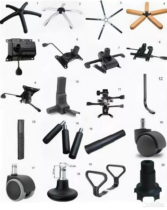 Офисные кресла и запчасти