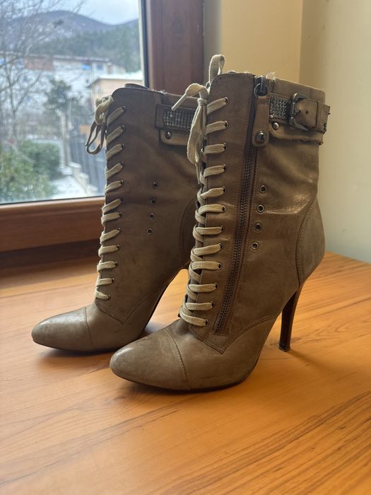 Guess кожени боти на ток, 36