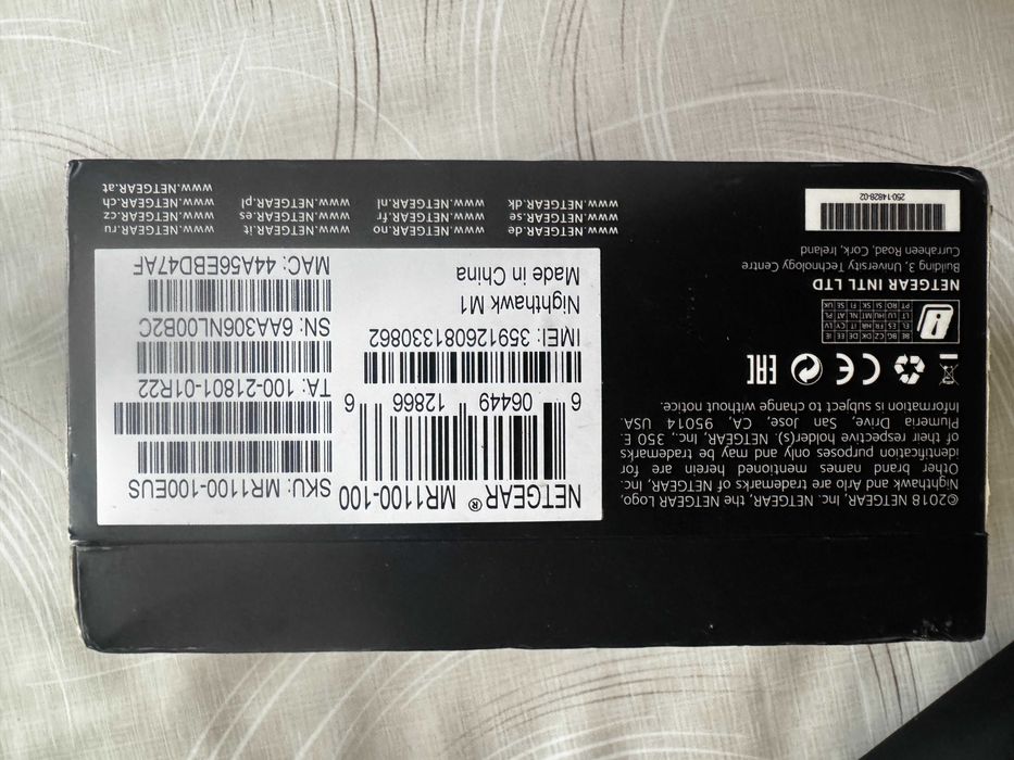 Netgear Nighthawk M1 (MR1100-100EUS) Router