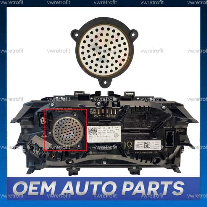 ORIGINAL Difuzor Ceasuri Digitale VW Passat B8 Tiguan Golf A2C00061361