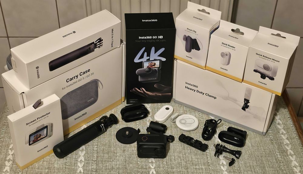 Insta360 GO 3S - Camera Actiune Cu Set Accesorii Complet Extra
