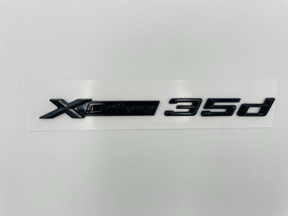 Emblema compatibila BMW x-drive 35d negru