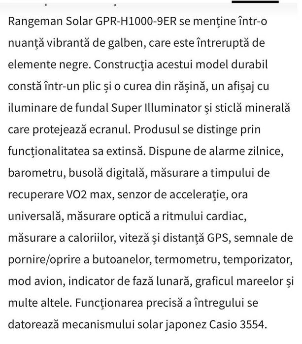 Ceas G-Shock Master of G rangeman Solar