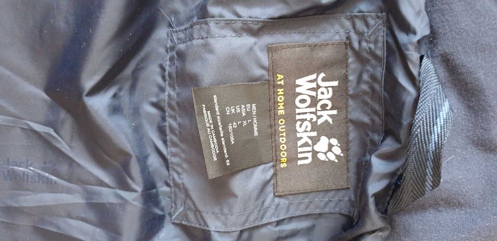 Ново Jack Wolfskin оригинално пухено яке с етикетите размер L