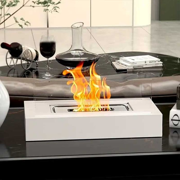 Преносима Биокамина от стомана 35 x 18 x 14 см,на биоетанол био Камина