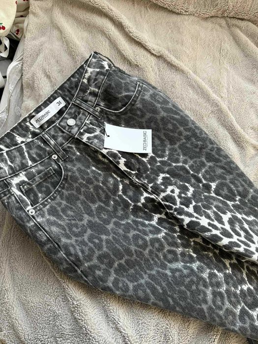 Дамски дънки принт GLAMOUR