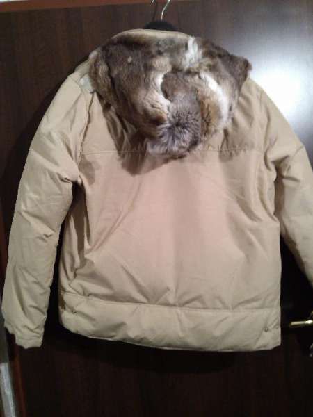 Кожено яке и яке с гъши пух с естествена кожена качулка