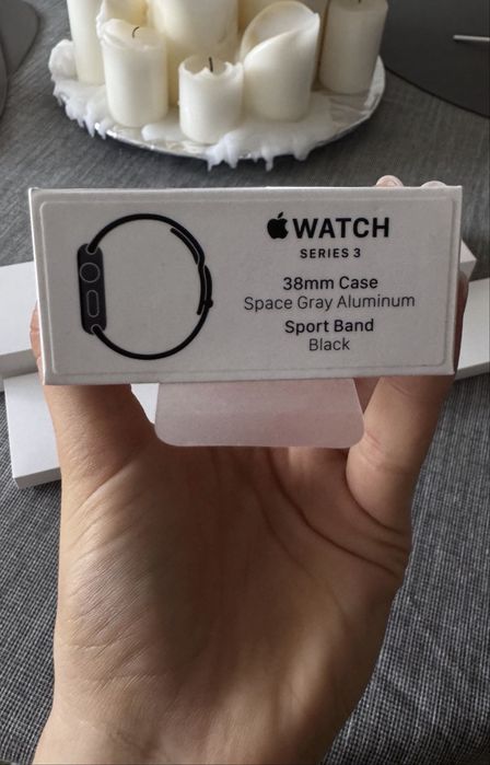 Apple Watch Series 3 38mm Space Gray + оригинална кутия