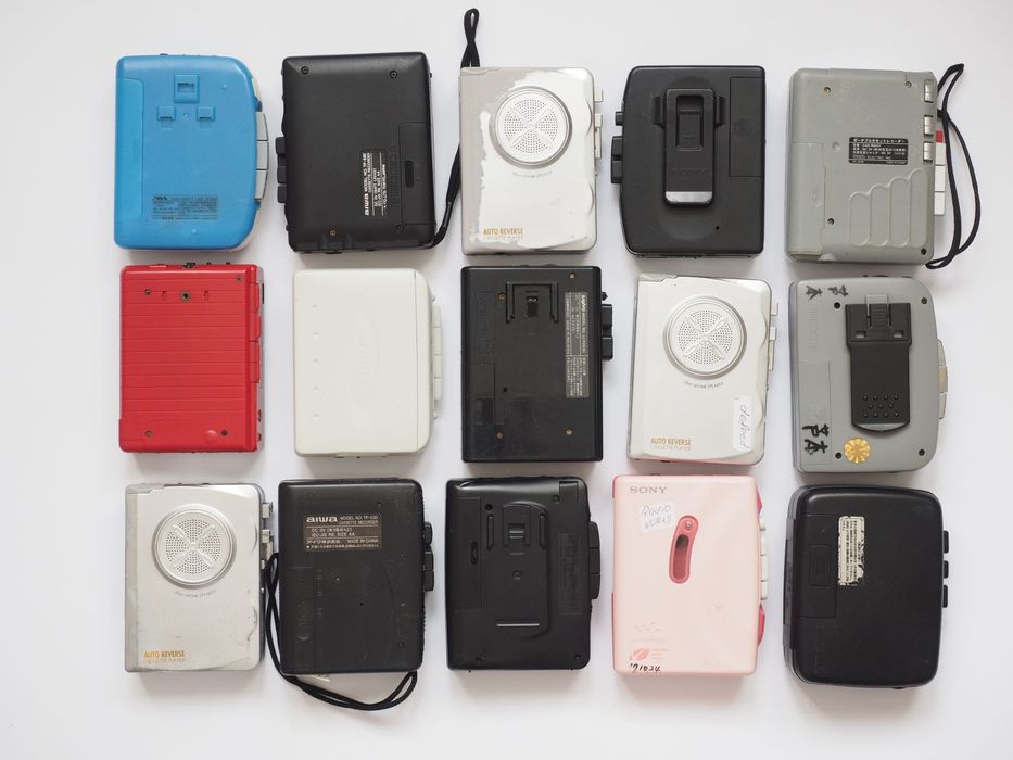 Playere din Japonia, PREȚ PENTRU 15 BUC., Sony, Aiwa, Sanyo, Panasonic - casetofon retro