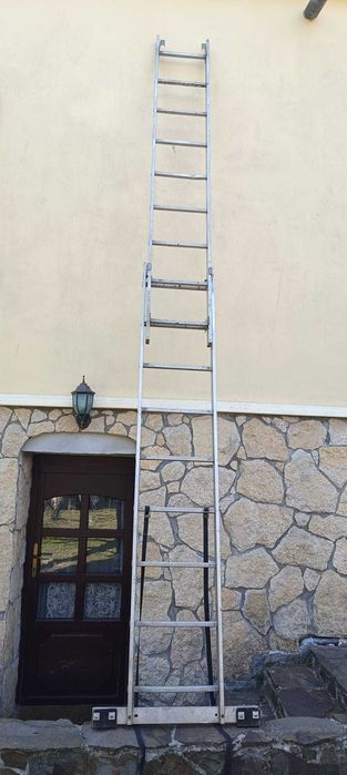 scara din aluminiu 2 si 3 tronsoane x 9 trepte